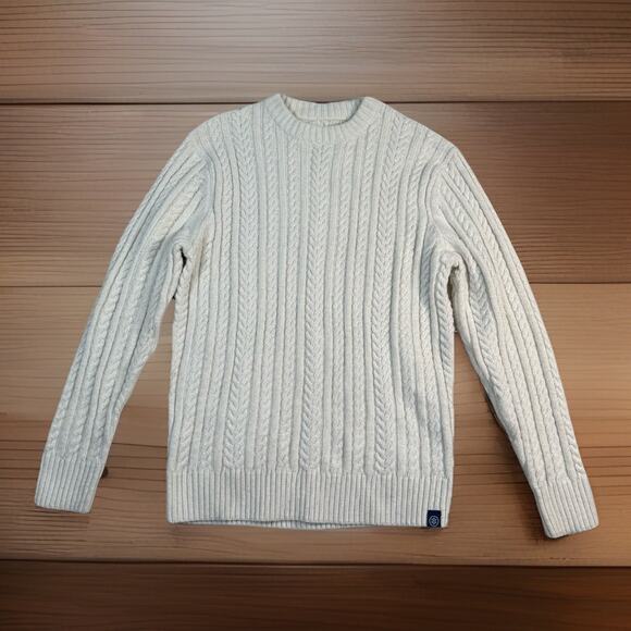 Long Wharf Supply Co. Women's Sag Harbor Sweater Cable Knit Fisherman Size S - Picture 1 of 7